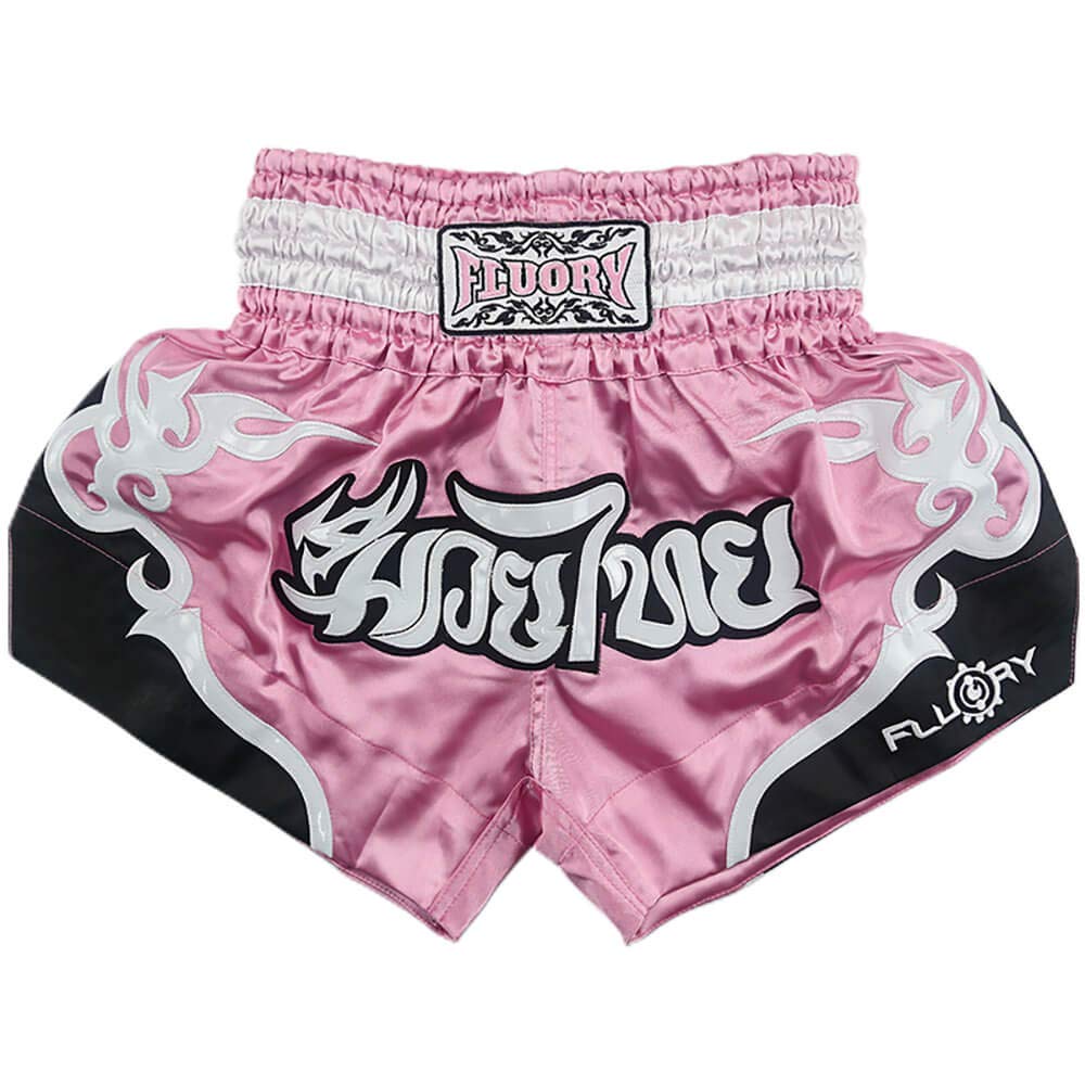 FLUORY Muay Thai Shorts, Tear-Resistant Boxing Shorts MMA Fight Kick Clothing for Men Women Kids Martial Art Training Grappling.