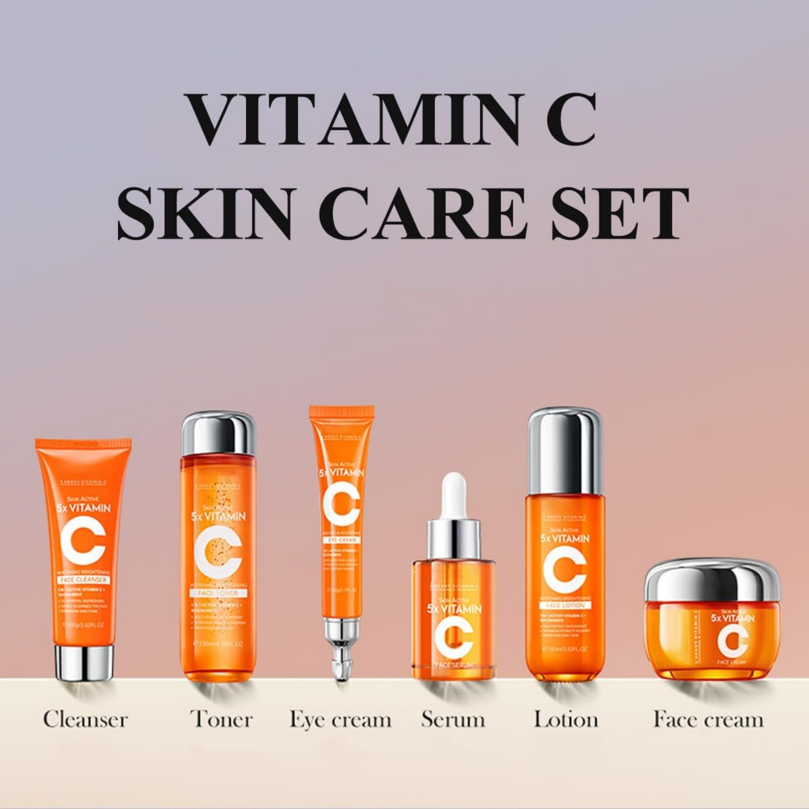 Amazon.com: 5X Vitamin C Niacinamide Facial Skin Care Gift Box Set