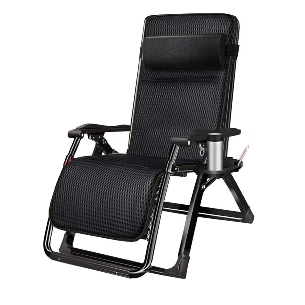 Chaises de jardin inclinables en métal avec porte-gobelets ergonomique
