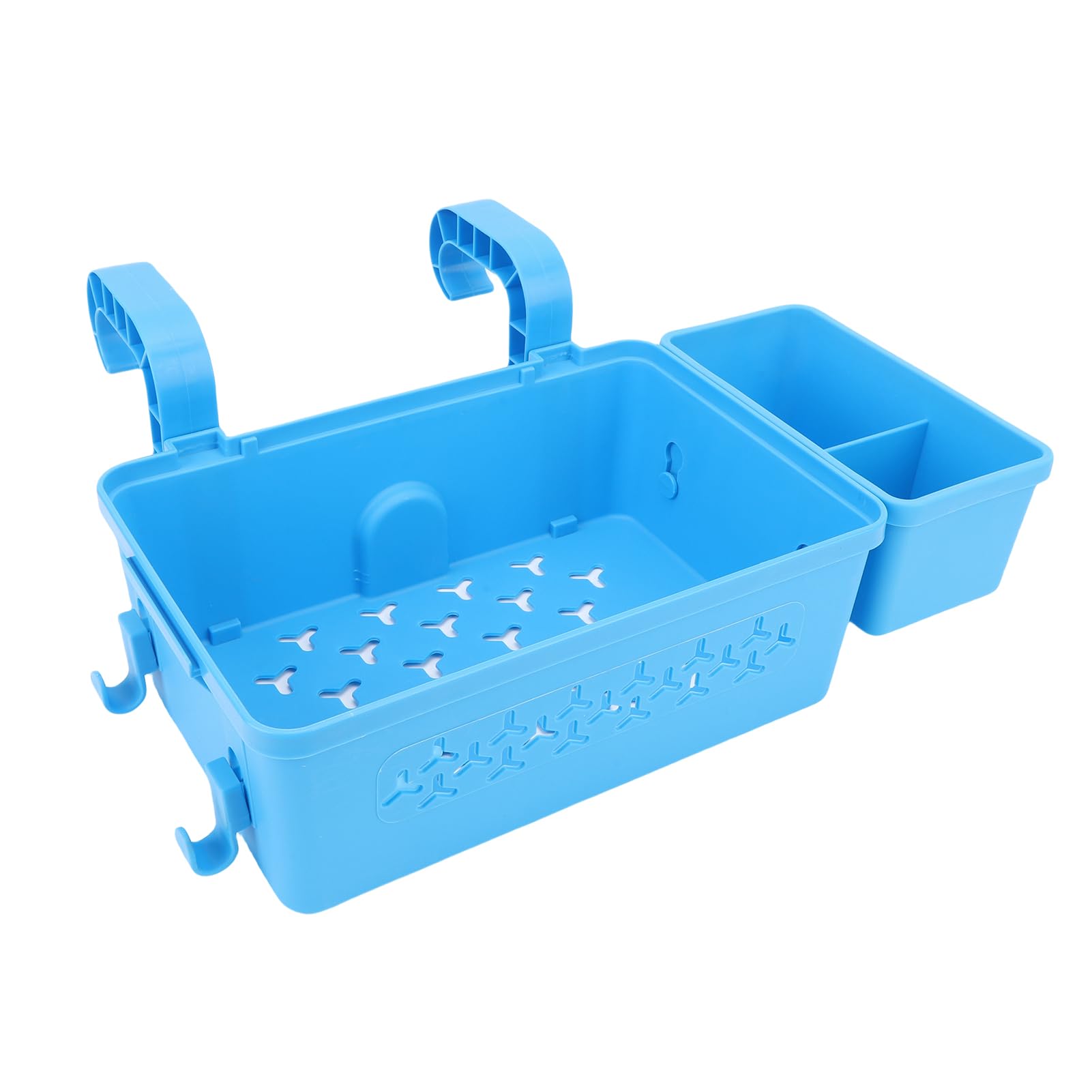 Panier de rangement portable pour piscine, jouets et boissons, accessoires hors sol (bleu)