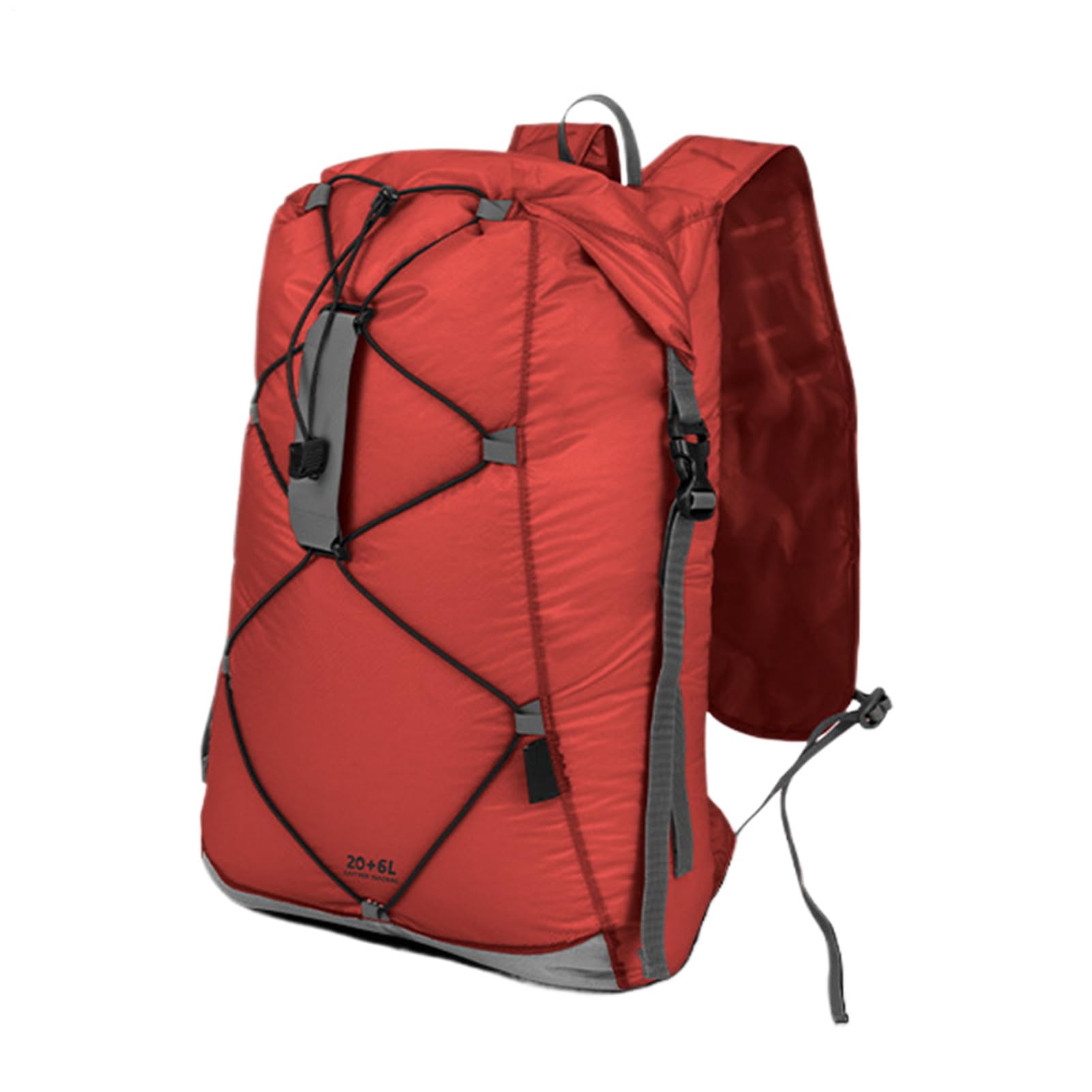 Plecak Turystyczny Wodoodporny 26L Wodoodporny Składany Torba | Plecak Outdoor Camping Turystyczny Dla Mężczyzn Wędkarstwo Trekking Wspinaczka Kemping Sport Bieganie
