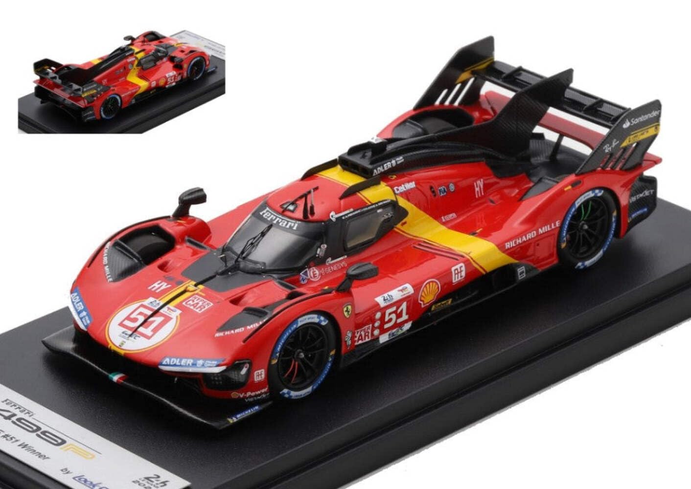 ルックスマート 1/43 フェラーリ 499P 2023 51号車 楽天市場】ルックスマート 1/43 フェラーリ 499P #51 ル・マン24