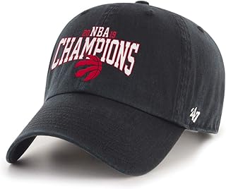 Men's Toronto Raptors 47 Brand Black 2019 NBA Finals Champions MVP Clean Up Adjustable Hat Cap