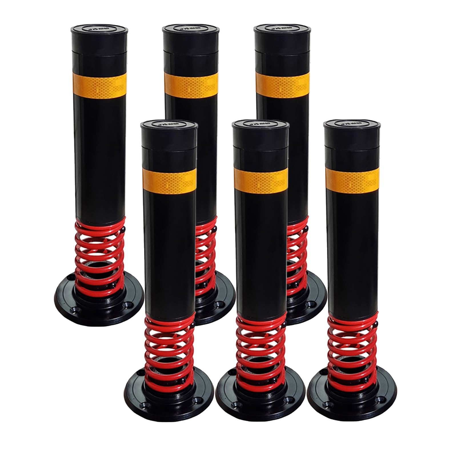 AYCDL Steel Safety Bollard Barrier Traffic Pole Bollard Post Metal Parking Bollards, Safety Barrier Bollard for Driveways Ideal for Traffic Control/Parking Poles,6pcs,6pcs