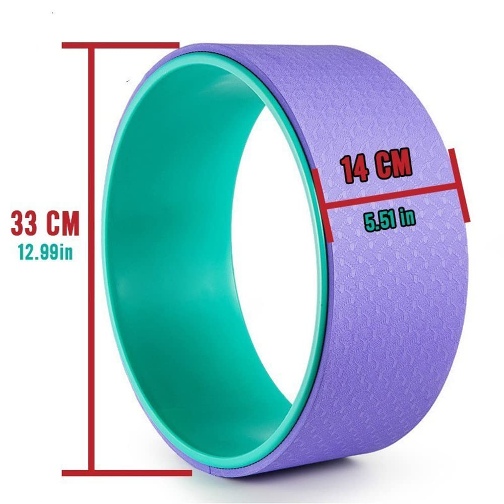 Ruota Yoga Cerchio Forma Vita Bodybuilding Palestra Allenamento Attrezzature per Il Fitness Cerchi Pilates TPE Yoga Ruota Allenamento Posteriore