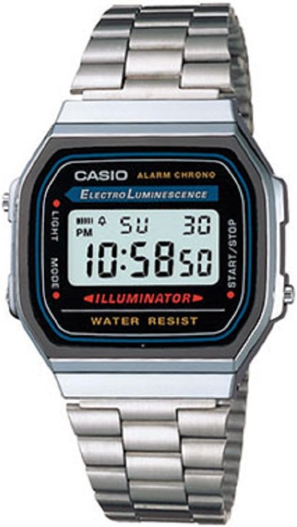 Casio A168WA-1 Standard Digital Mens Watch