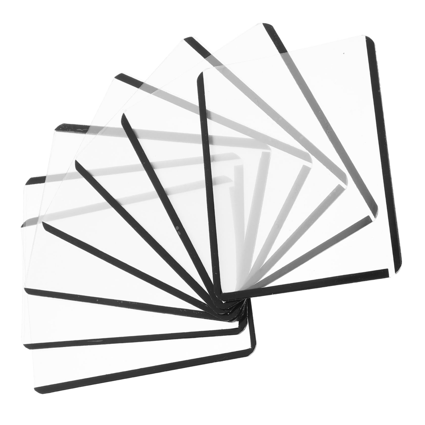 VICASKY 100piezas Fundas De Tarjetas De Fundas De Cartas De Bordes Negros Para Trading Cards Mesa