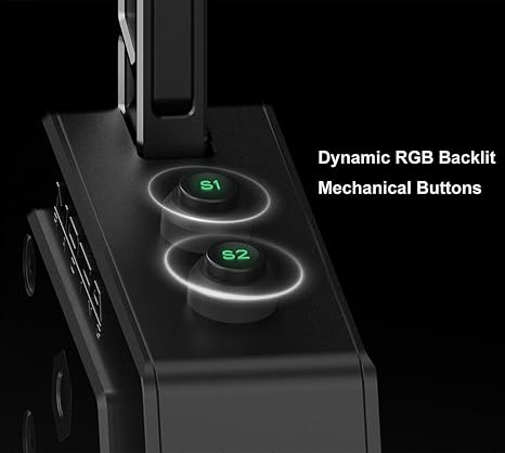 MOZA SGP Sequential Shifter PC USB Racing Similator Joysticks, Versatile Multi-Functional Handle, Non-Contact Hall Sensor, Personalized Adjustability, Dynamic RGB Backlit Mechanical Buttons