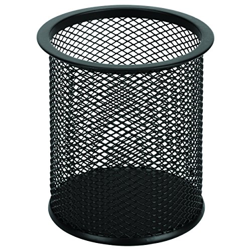 Pot à crayons en maille noire Esselte pour bureau et papeterie