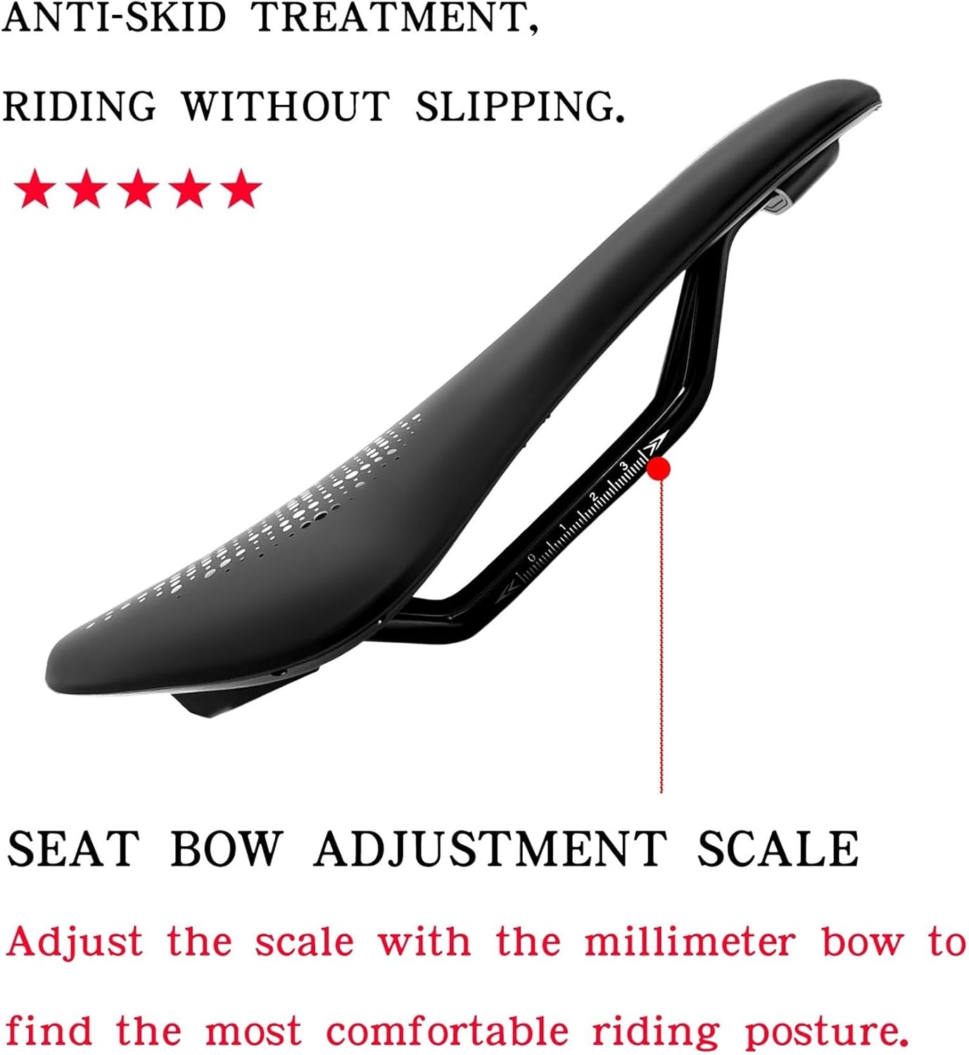 Ergonomic Bicycle Saddle Padded Sponge Cushion Soft Comfortable Bike Seat 255g