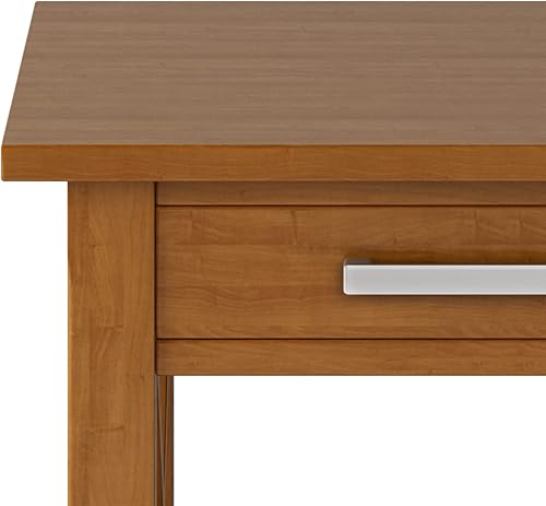 Miniatura 121 de SIMPLIHOME Kitchener Mesa consola – Mesa de sofá de madera maciza de 47 pulgadas de ancho en color blanco, mesa de almacenamiento contemporánea para