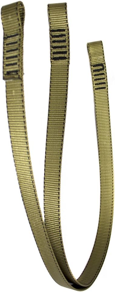 Fusion Climb 6ft 72"x1" Y-Legged Fall Safety Zipline Lanyard with Small Loops 23kN Coyote Brown