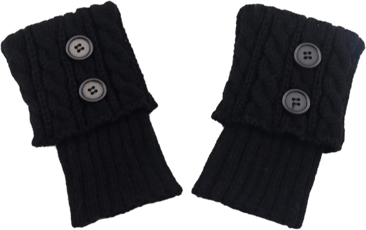 Bestjybt 3 Pairs Womens Short Boots Socks Crochet Knitted Boot Cuffs Leg Warmers Socks - Image 7