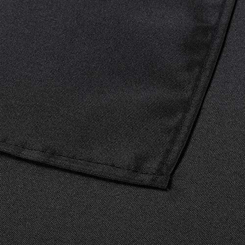 Ascoza 12Pack 90X156 Inch Black Rectangular Tablecloth 8 Feet Table Cloth In Polyester Fabric For Wedding/Banquet/Restaurant/Parties #TOP2