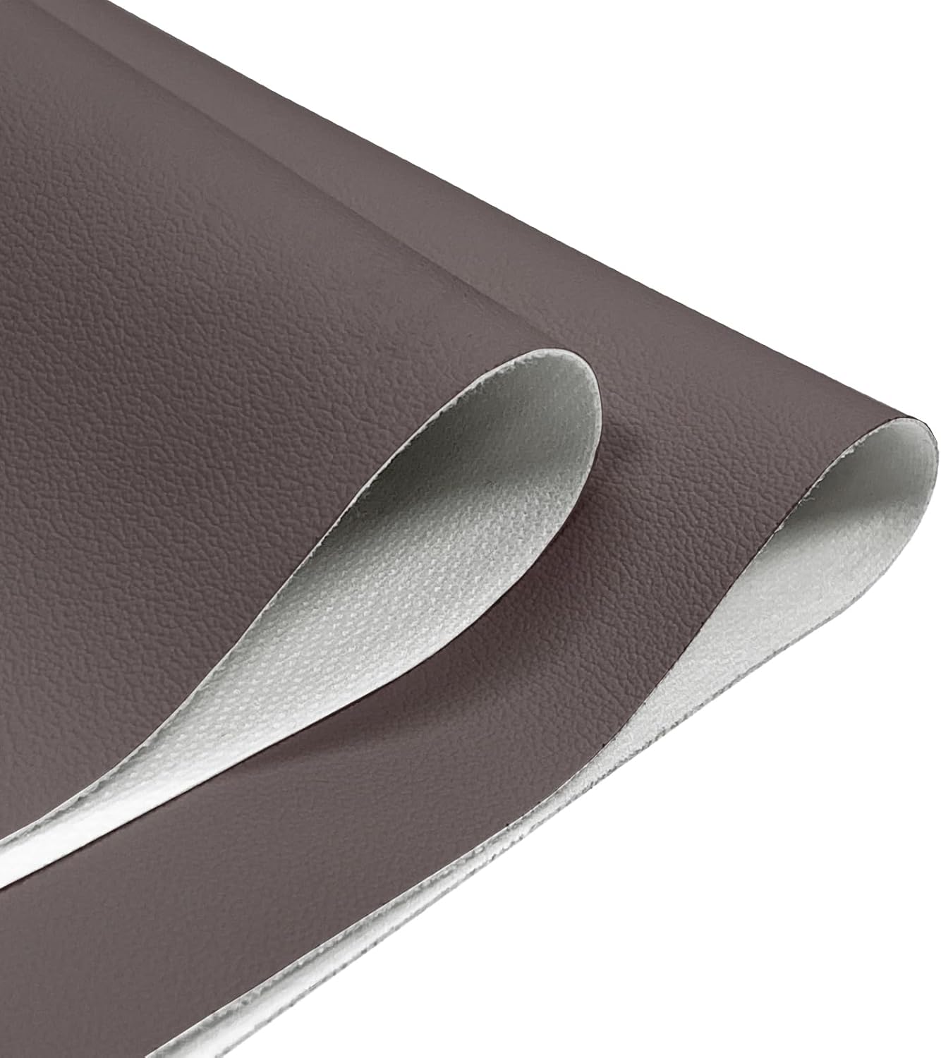 Faux Leather Fabric,54"x72" Thick Durable Synthetic Upholstery Leather Vinyl, Soft Smooth Waterproof, Durable,Replacement Renovate for Wallets, DIY Projects, Furniture, Car Seats 2 Yards-Grey