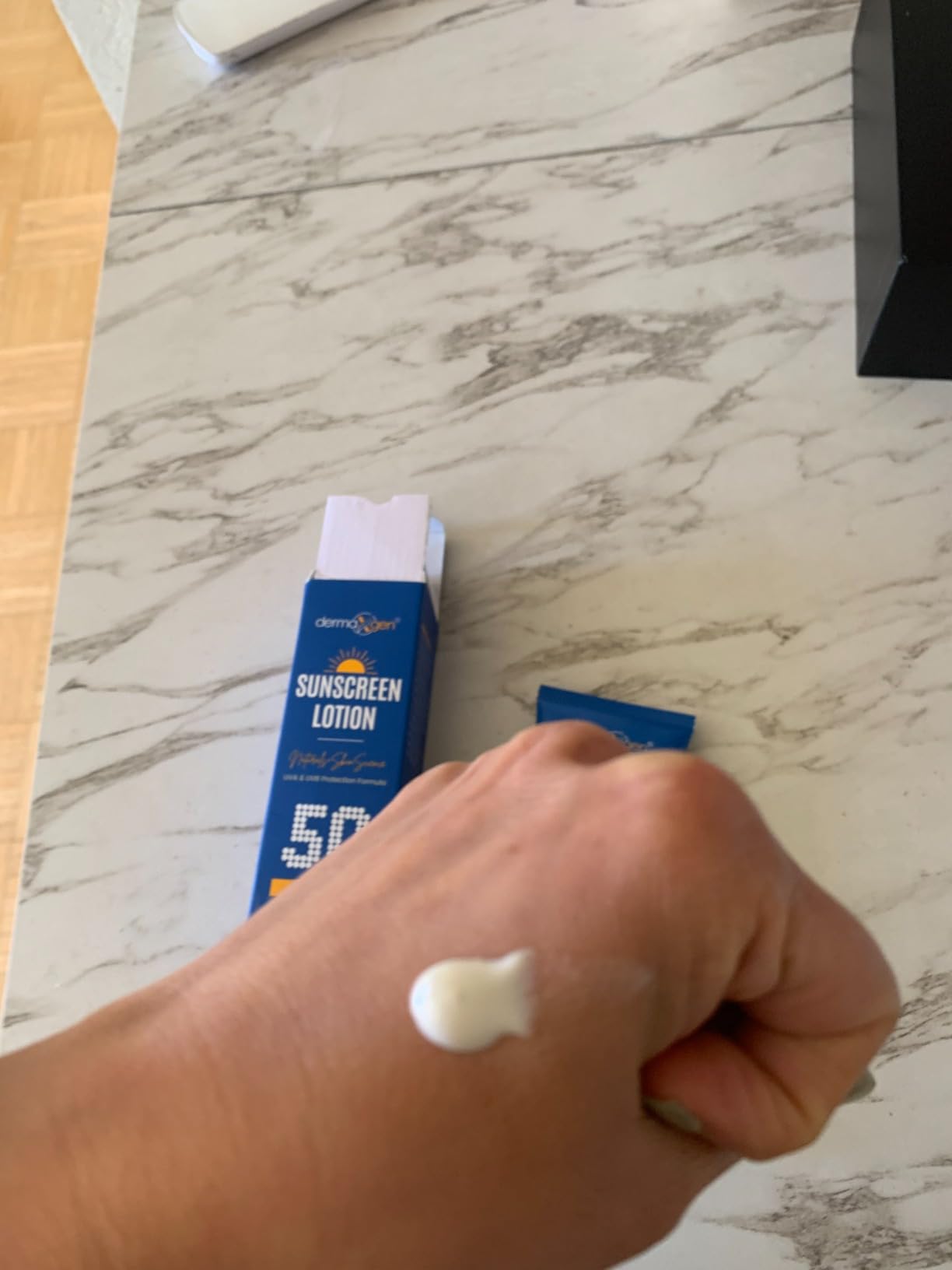 DERMAXGEN Sunscreen Lotion SPF 50 – Lightweight, Non-Greasy Sun Protection for All Skin Types. Hydrates, Skin Shield , Water-Resistant Coverage for Radiant, Moisturized Skin