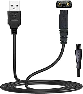 Shaver Charger Cord for Microtouch Solo Electric Shaver Solo Trimmer USB Charging Cable Solo Razor Charger 31.5 in with Cleaning Brush