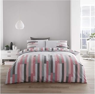 GAVENO CAVAILIA Funda de edredón de fácil Cuidado, Juego de Cama, Calidad de Lujo, Color pálido, súper King, Polialgodón, Rosa encarnado, Matrimonio Grande