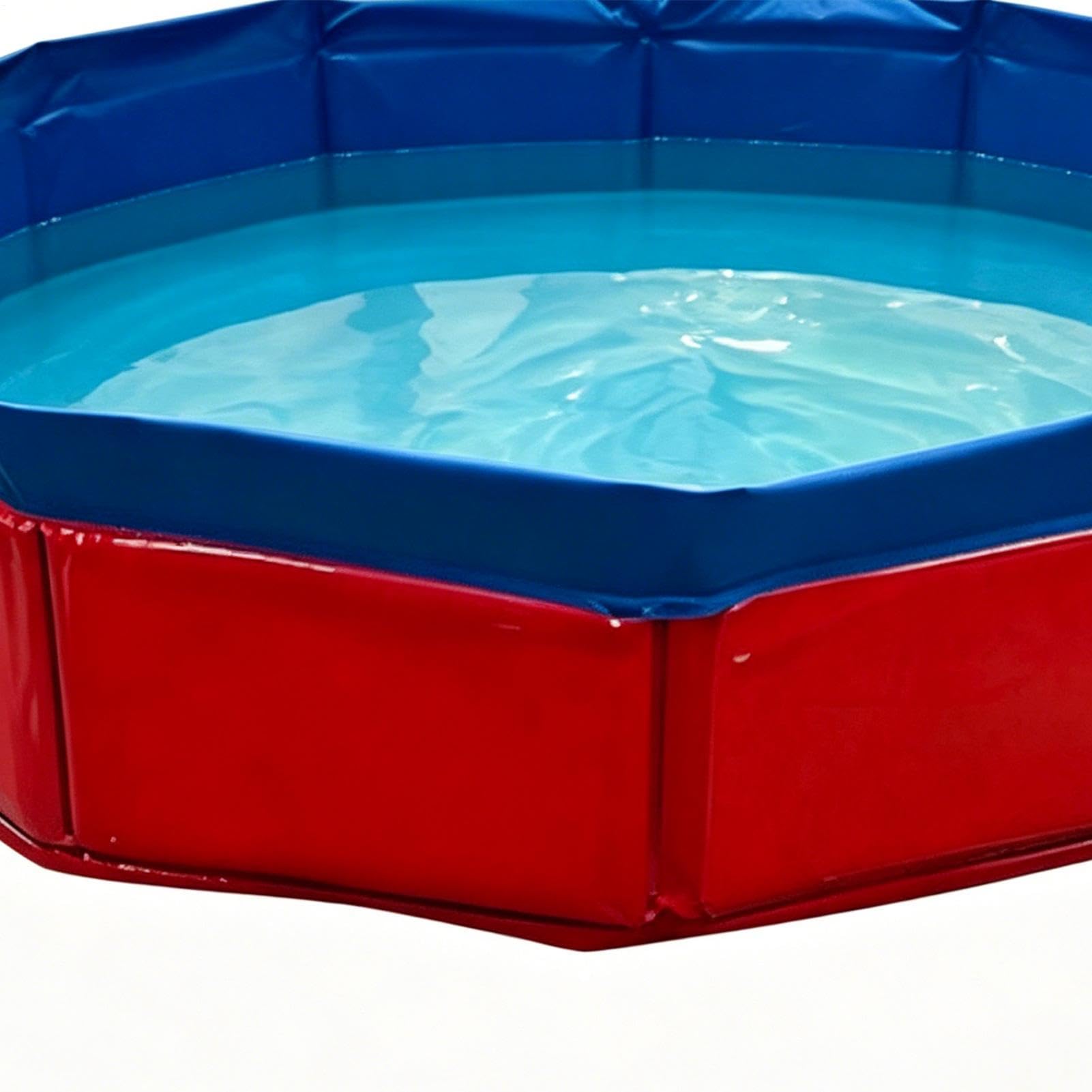 Hundeschwimmbecken, robuste und platzsparende Faltwanne mit schnellem Aufbau, Hundebadewanne, Schwimmbecken, mobile Abkühlung für Haustiere, für Garten Hinterhof Camping und große Hunderassen