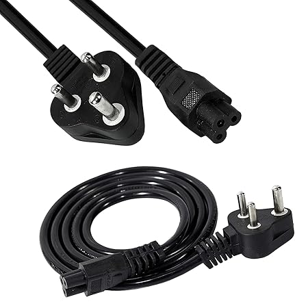 Storite 1.5M Black 3 Pin Laptop Power Cable Universal Replacement for Laptop Charger Adapter Power Cord for Laptop