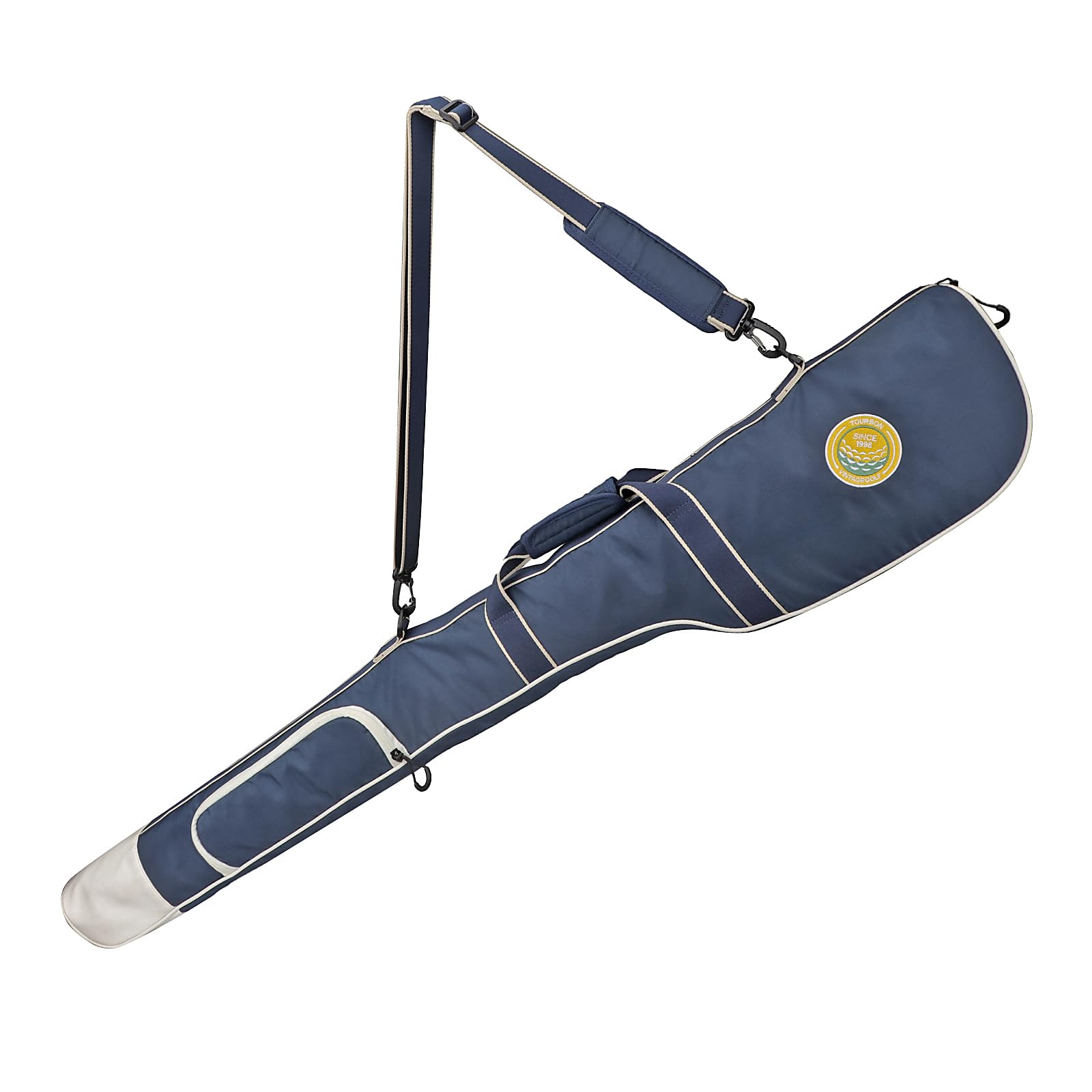 Tourbon - Borsa da golf portatile in nylon, leggera, pieghevole, con tasca con cerniera