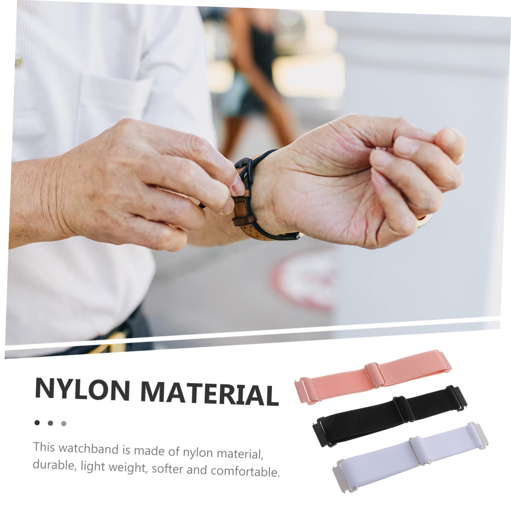 Uonlytech 12piezas Correa De Reloj Ajustable De Nylon Para Smartwatch De Compatible Con Ligera y Duradera Fácil De Instalar Para Uso Diario y Ocasiones Especiales