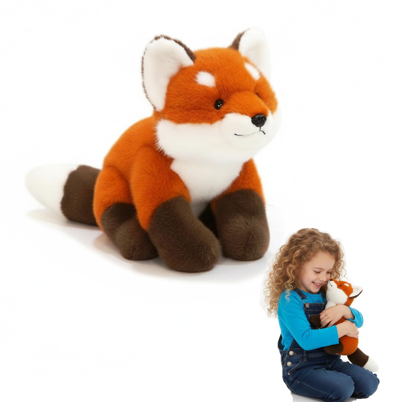 pluszowa zabawka, Ważona pluszowa miś Panda, miękkie pluszowe pluszaki, wypchany lis 30 cm(Fox,65cm)