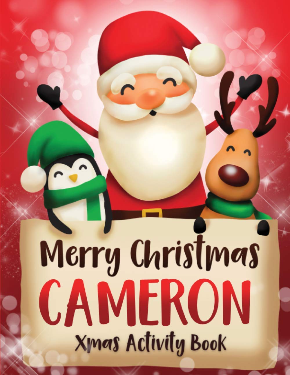 Merry Christmas Cameron: Fun Xmas Activity Book, Personalized for Children, perfect Christmas gift idea