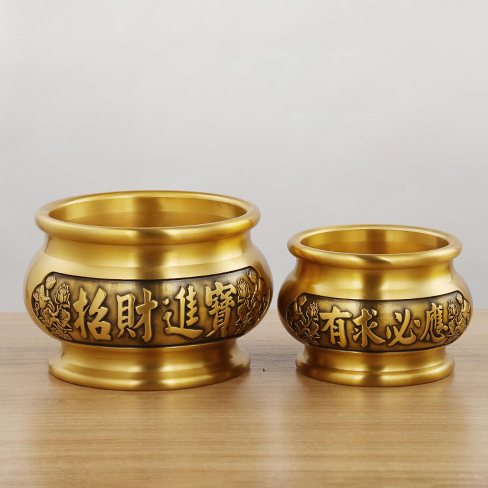 Bruciatori di incenso classici in ottone per benedizioni domestiche ornamento decorativo appassionati culturali titolari di incensi cinesi decorazione domestica adorazione