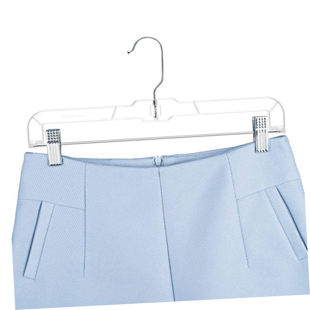 Alipis Grucce Telescopiche Trasparenti con Clip Regolabili, per Pantaloni e Gonne, Gancio Girevole 360°, Set 10 Pezzi