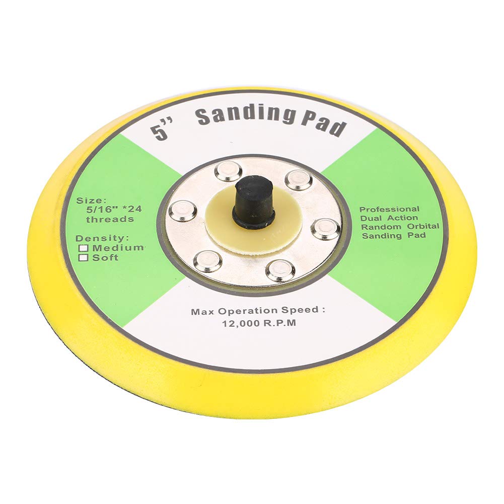 Polishing Pads Sanding Drill Attachment with M8 Thread Sanding Polishing Backing Pad Drill Sander Attachment for Orbital Sander Buffer Polisher (5 Inch)