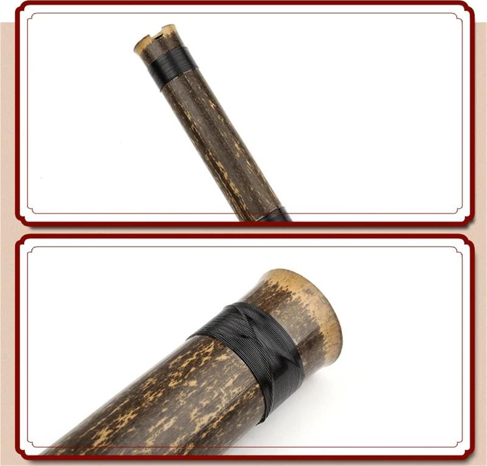 Flet bambusowy chiński G 8 otworów 75cm Instrument dęty drewniany Pionowy Początkujących Flet Bambusowy(G KEY XIAO)