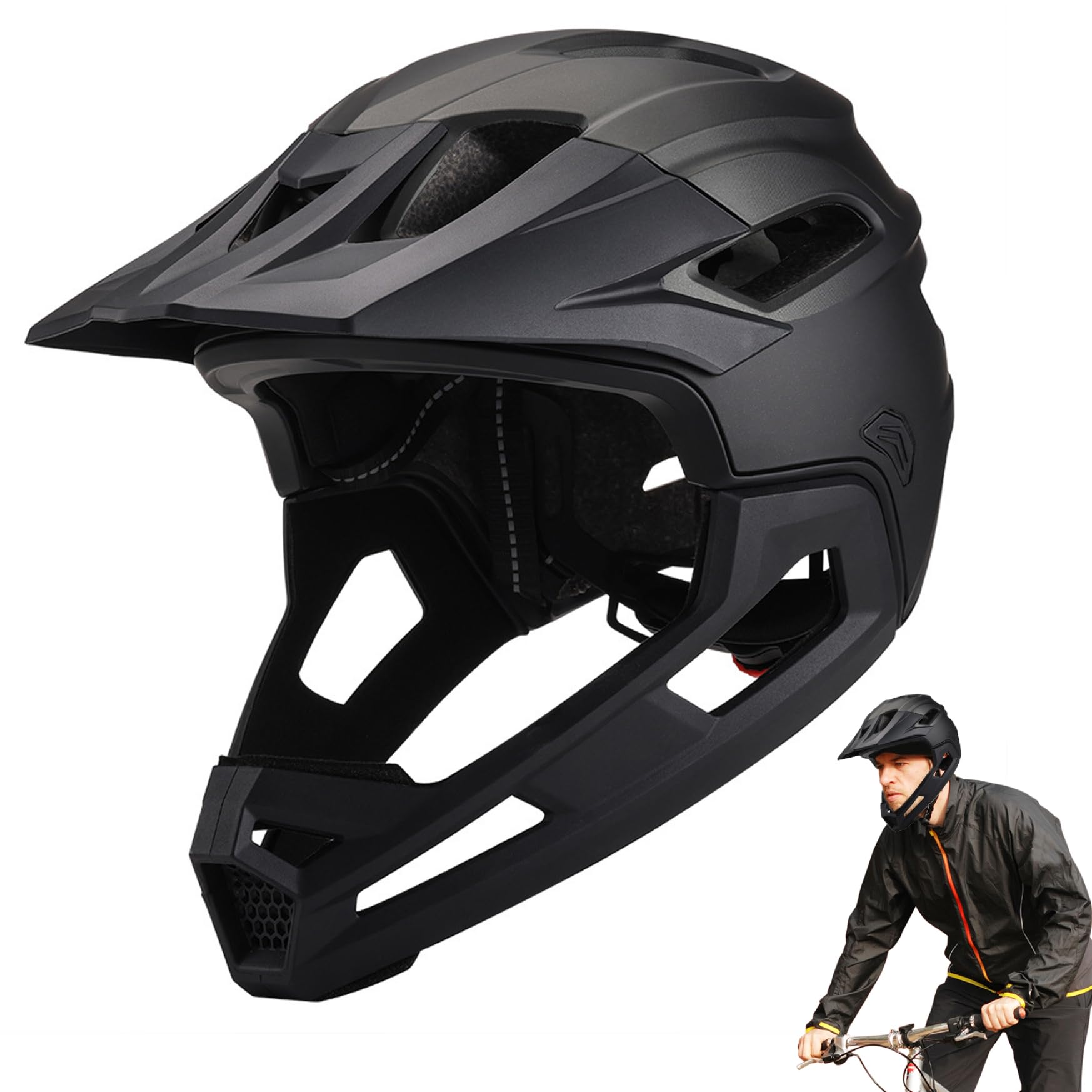 Casque Velo Femme Full Face Bike Helmet Adult Cycle Helmet With