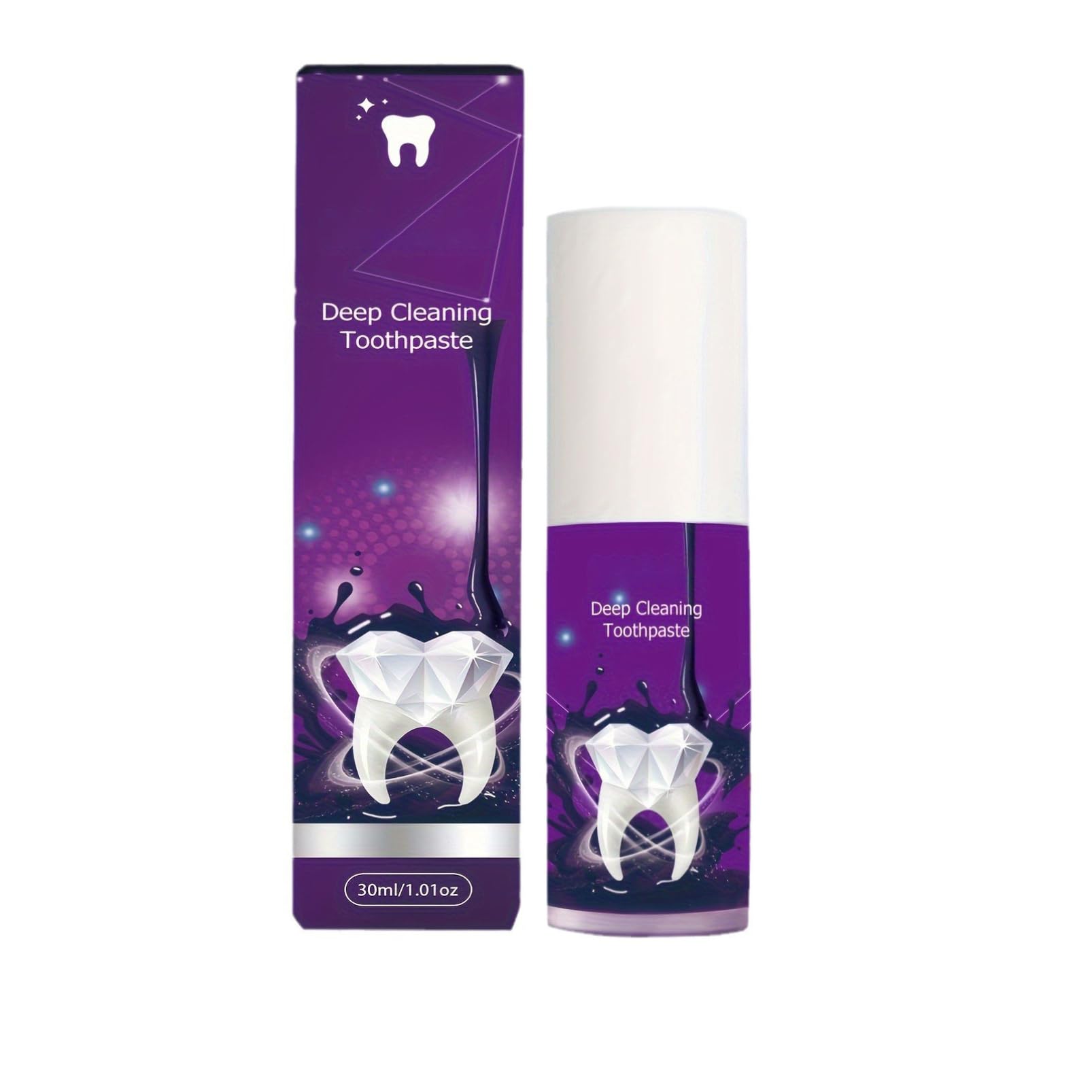 Aislor Purple Deep Cleaning Toothpaste for Color Correcting Stain Removal Refreshing Fresh Breath Oral Care Purple One Size