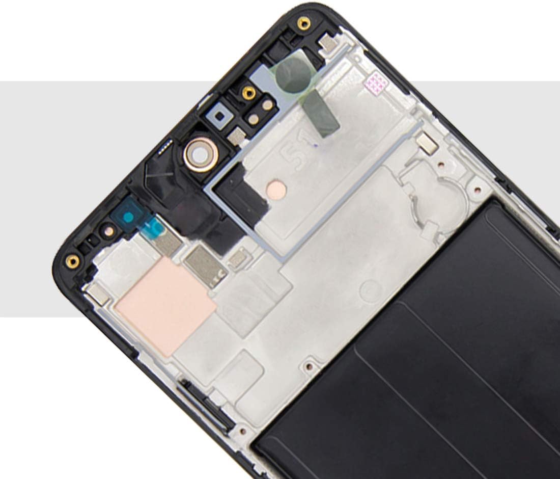 Screen Replacement for Samsung Galaxy A51 A515F LCD SM-A515F Display A515 Repair Parts Assembly Touch Sensor Digitizer Glass Lens Kit (OLED Black with Frame)