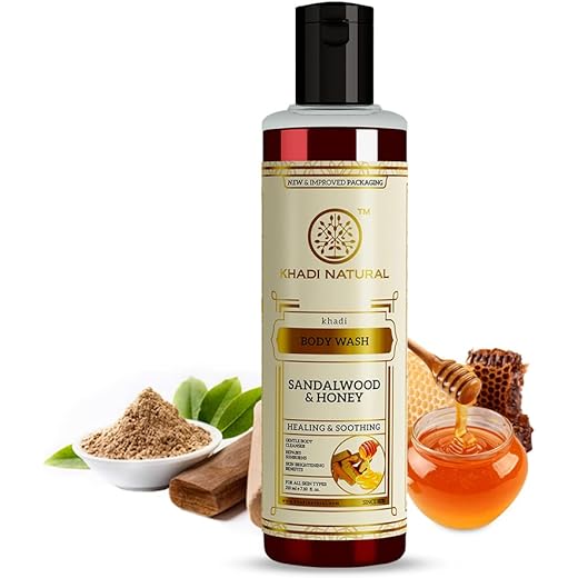 Khadi Sandalwood Honey Body Wash - 210ml