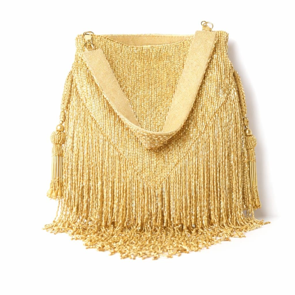 prayasa Potli Bag for Women – Handcrafted Beaded Drawstring Potli with Tassels, Elegant Evening & Festive Clutch for Parties & Weddings-picture-21
