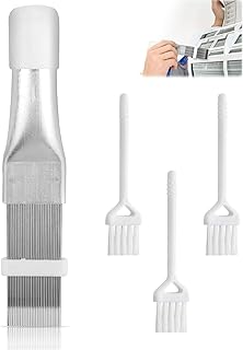 Peigne à lamelles pour sèche-linge à pompe à chaleur, avec 3 petites brosses, Peigne à lamelles pour climatisation Condensateur Peigne de nettoyage - kit d'entretien pour pompe à chaleur