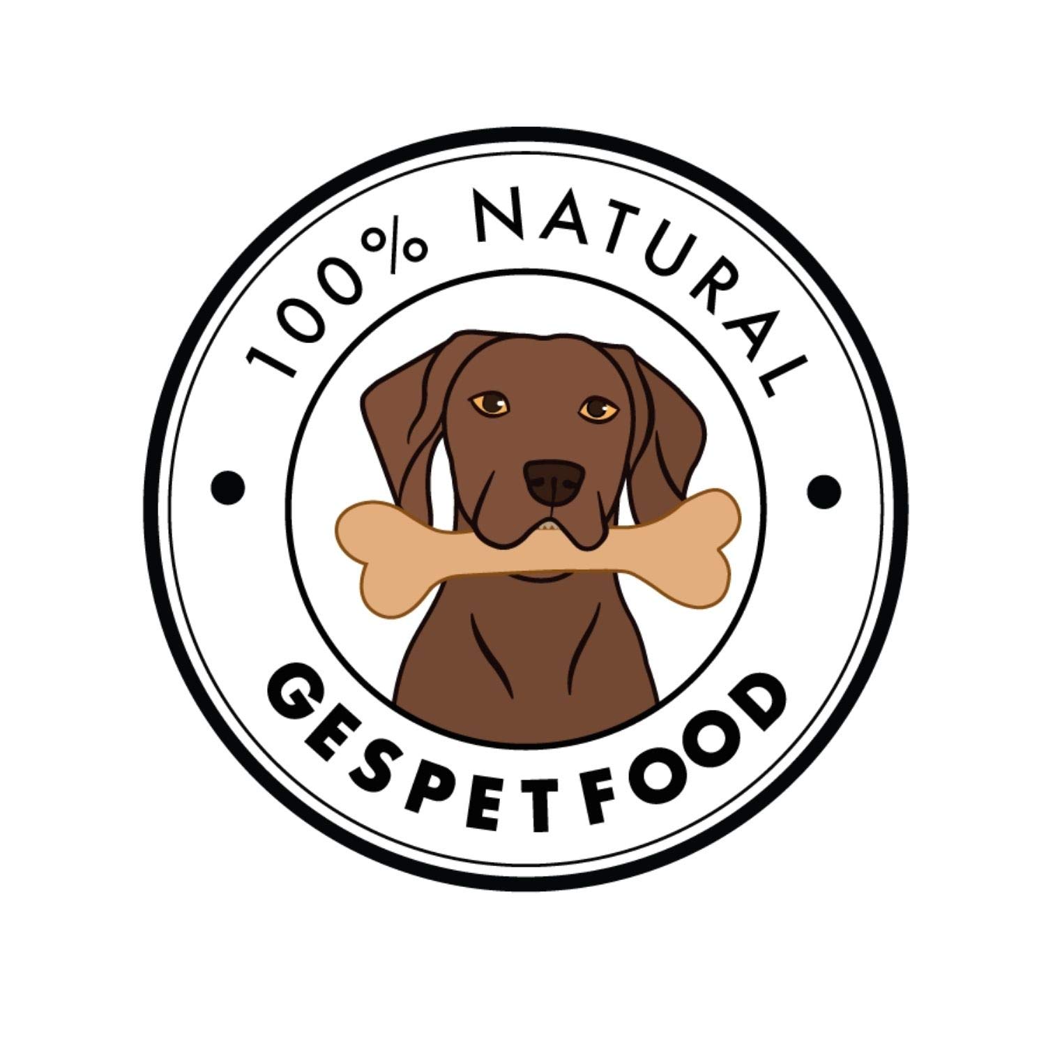 Gespetfood - Nervio de Toro 15" para Perros - Snack Deshidratado para Perros - 11 Unidades - Encías Saludables - 500gr