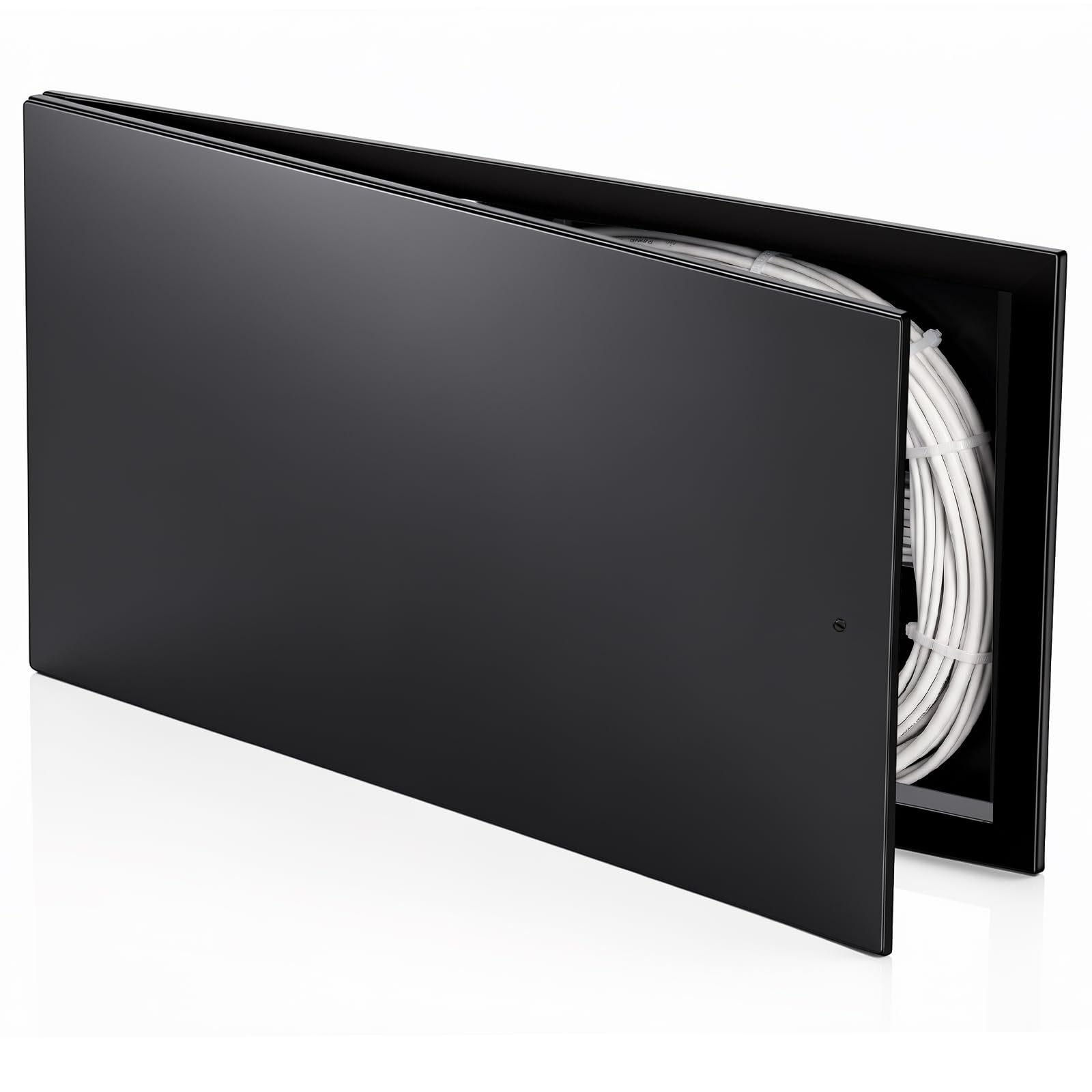 Wesiti 32"x16" Crawl Space Door, Galvanized Steel, Screwdriver Latch, Black