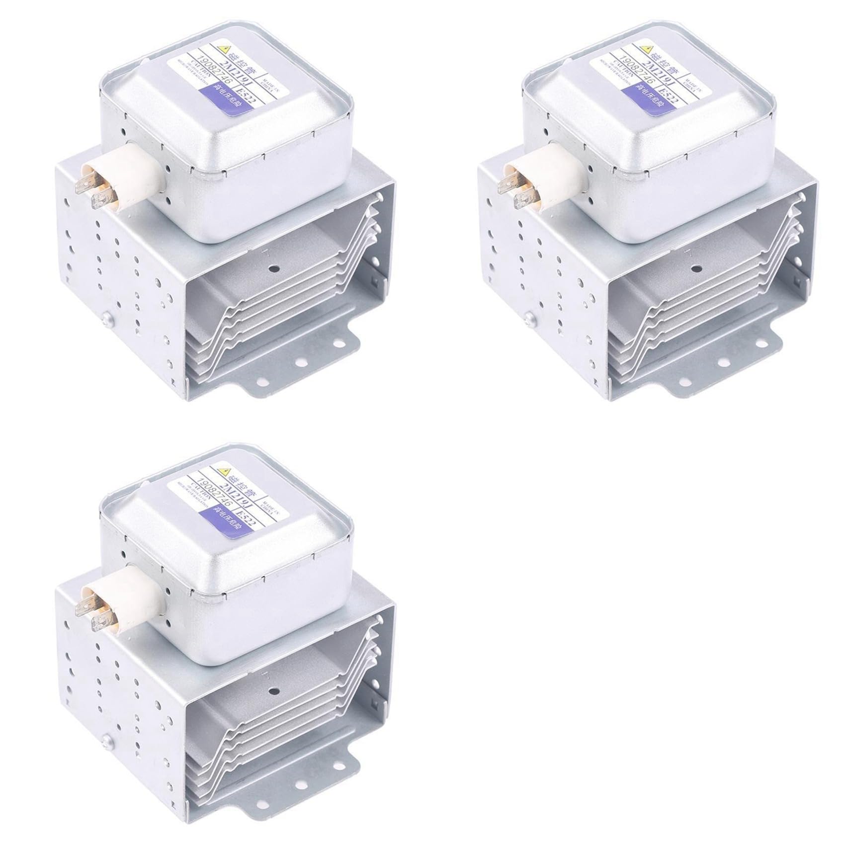 Hndhbfgrt 3X Microwave Oven Magnetron 2M219J Compatible for 519J Microwave Parts Replacement Spare Parts Accessories