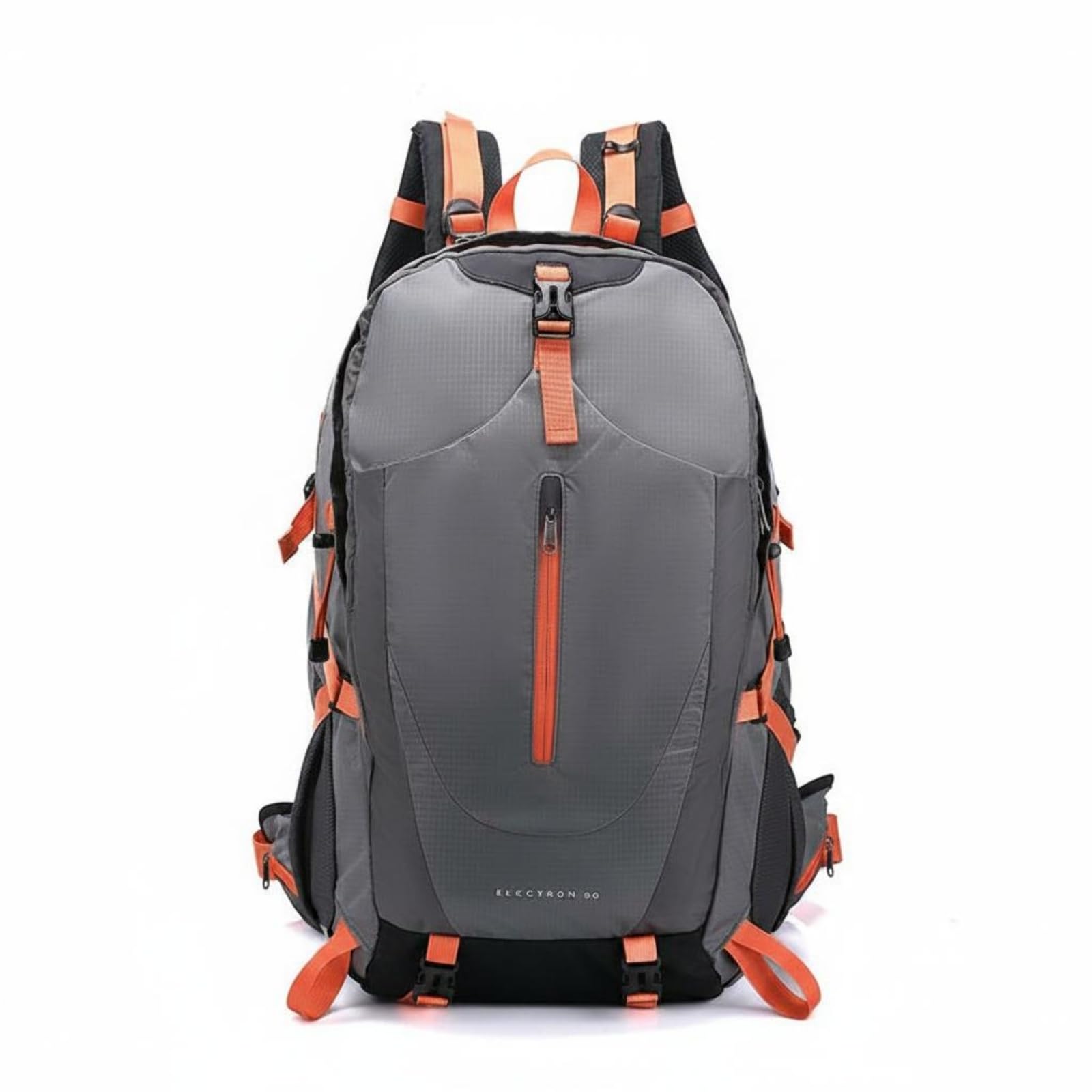 SNAPPSY Waterproof Hiking Backpack Back Support Outdoor Trekking Backpack Breathable Mesh Padding Mountain Daypack for Campers, Travelers, Travel, Gray-picture-53