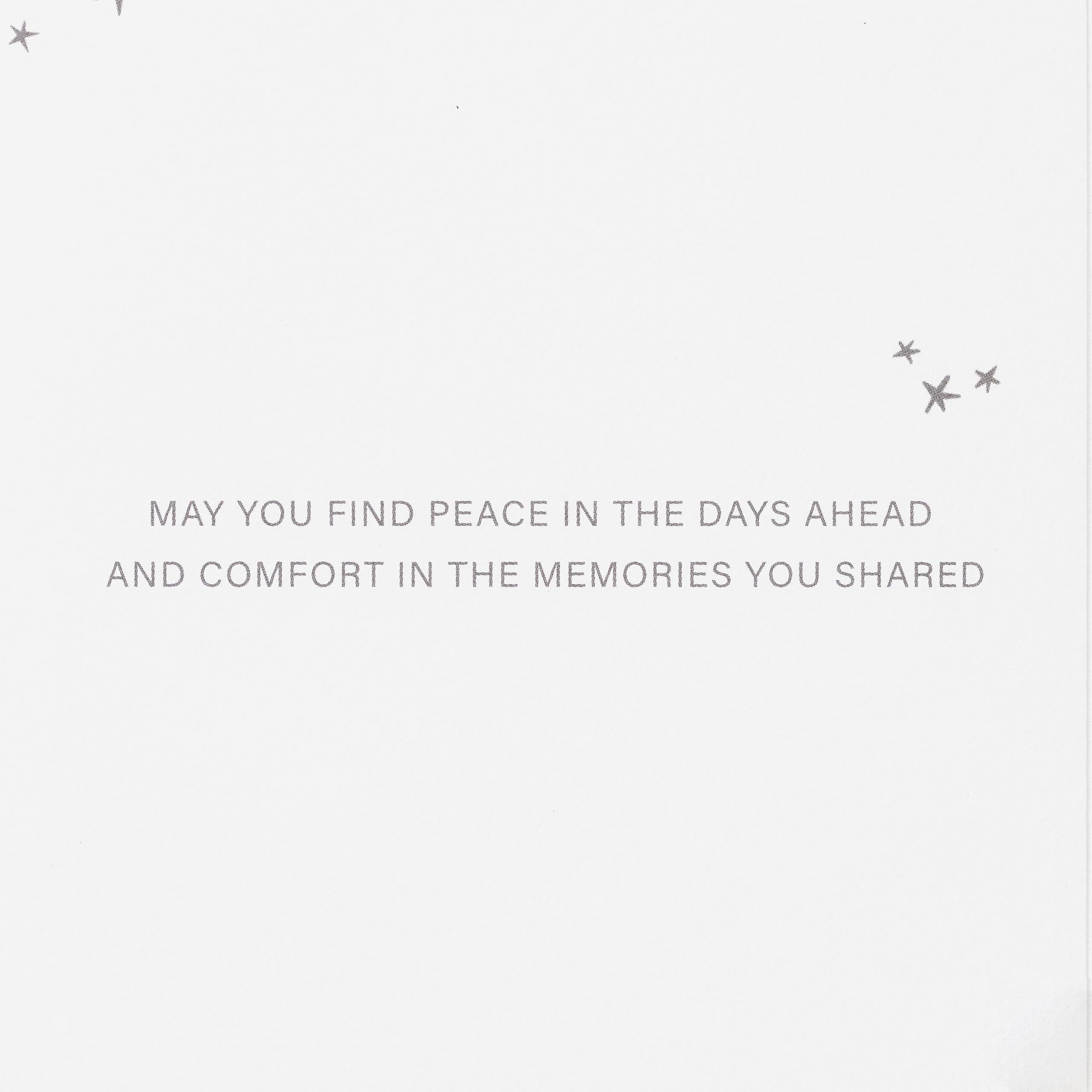 Papyrus Sympathy Card (Comfort in the Memories), FSC Night Sky, 4.5 inches x 6 inches - Image 3