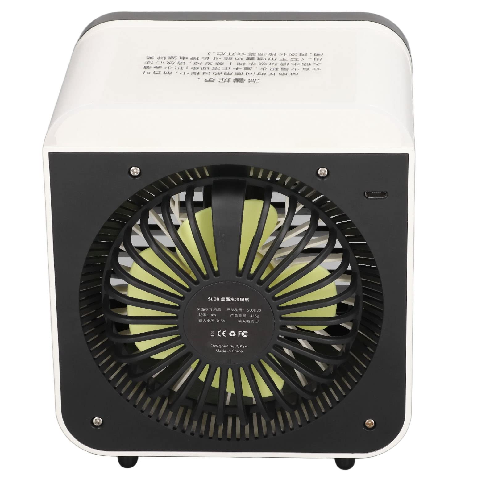 POIUYT Persoonlijke Luchtkoeler, Draagbare Verdampingsconditioner 3 Windsnelheden Touchscreen Desktop Koelventilator Voor Thuis Op Kantoor