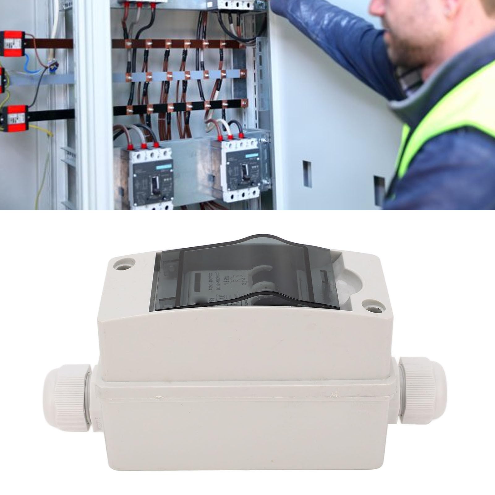 Mini Interruttore Automatico 16A DC 12-400V AC 90-400V Sezionatore Solare con Scatola Impermeabile IP65 per sistemi solari fotovoltaici e Produzione di energia off-Grid -