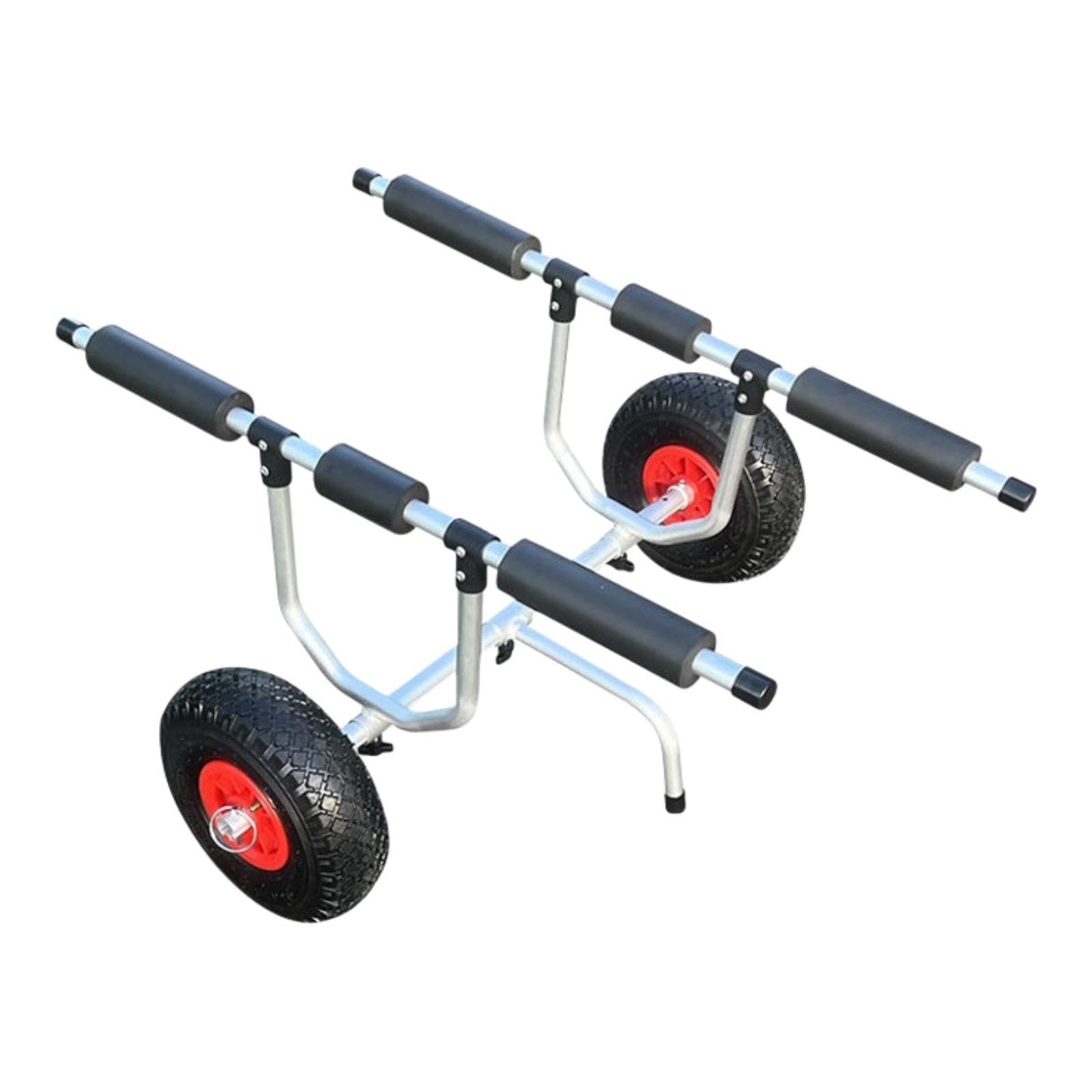 Vaveren Kayak Cart Trolley Carrier Sturdy Multifunction Boat Canoe Cart Kayak Trailer for Float Mats Water Sports Outdoor Activities