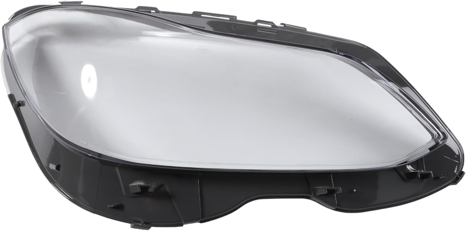 Headlight Lens Cover Car Front Right Headlight Headlamp Lense Clear Lens Cover for Mercedes-Benz E Class W212 E350 2014-2016 PC Gray Clear