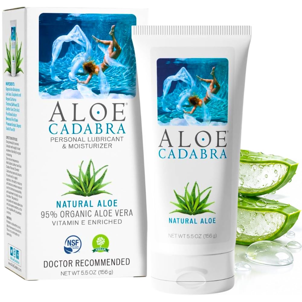 Aloe Cadabra Organic Natural Water Based Lube, for Men, Women &amp; Couples