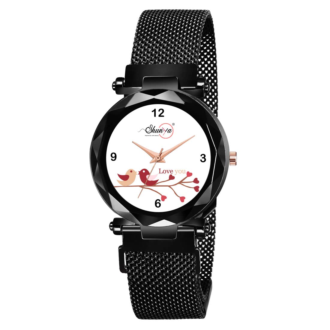 SATNAM ART Womens Metal Bezel Claspy Buckle Metal Case Analogue Watch-Pack of 1 (S-C-1070_Black) (B0CCLDKQR4) Amazon Price History, Amazon Price Tracker