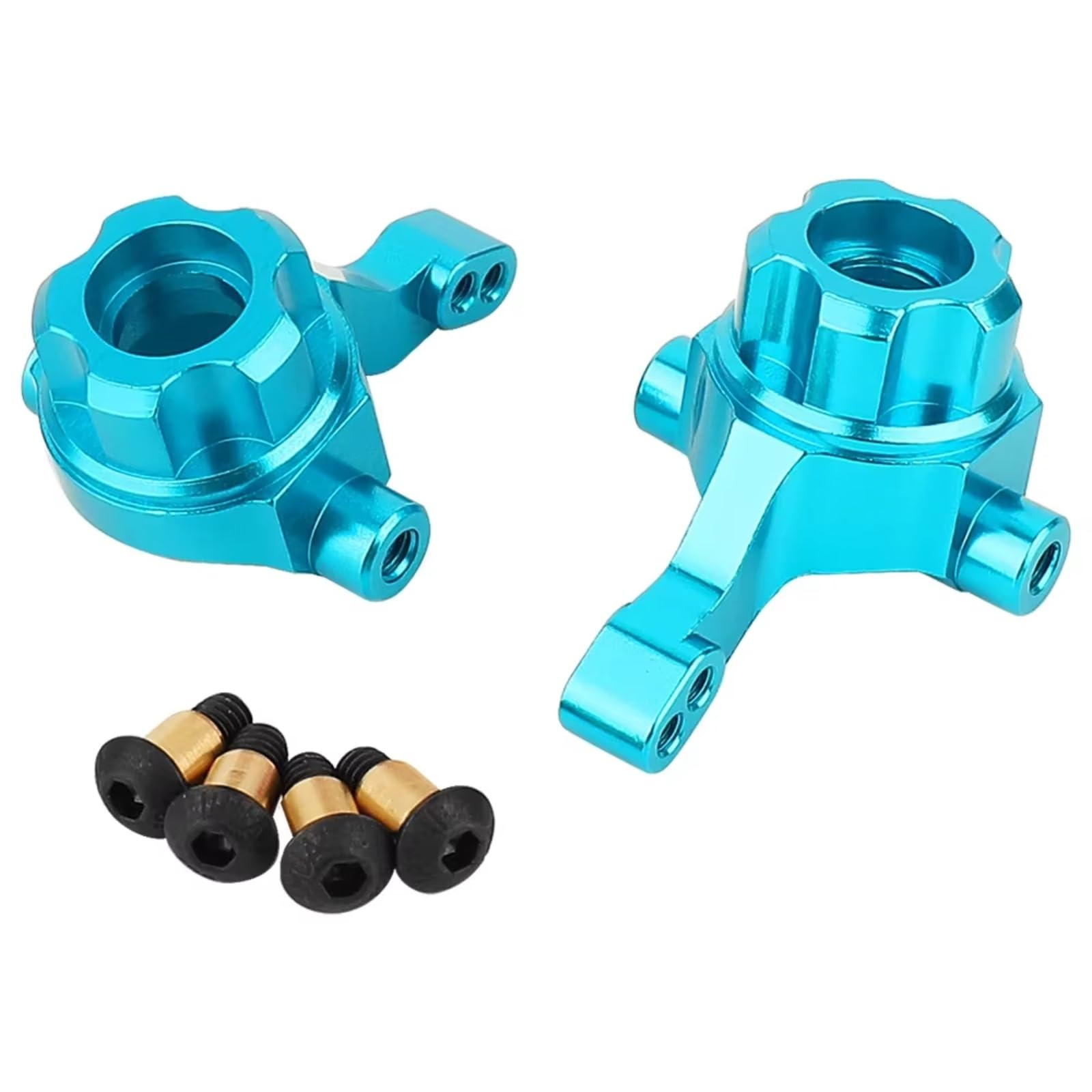 para Tamiya para TT-02B 1/10 Soporte Nudillos Dirección Delanteros Traseros Metal Soportes para Cubo Piezas Actualización Coche Derrape RC
